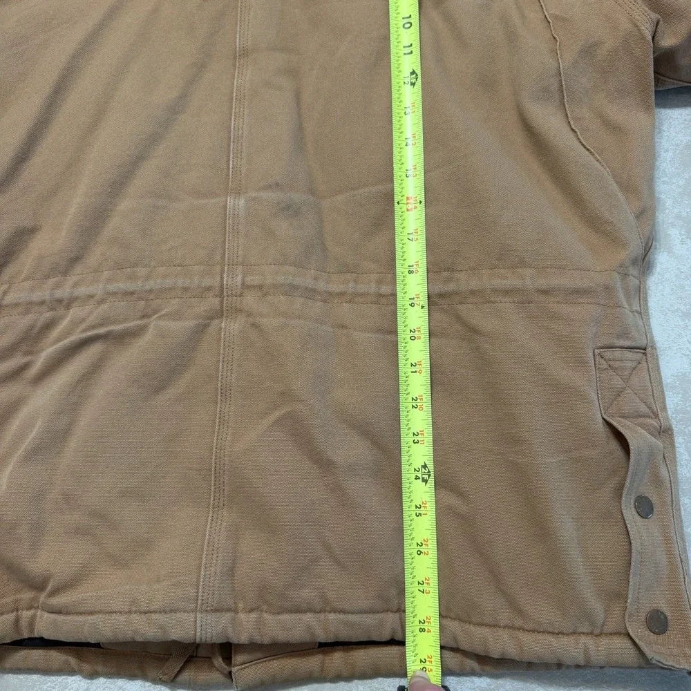 Old Mill Mens Insulated Duck Canvas Workwear Jacket Thinsulate Corduroy Collar M
